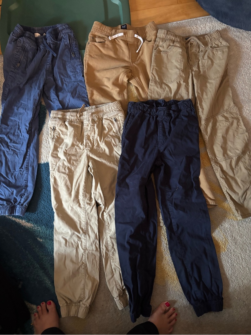GAP Kids  Pants Bundle - Navy, Khaki, Tan, Blue